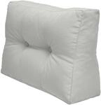 Beautissu ECO Elements Palettenkissen Seite 60x40x20cm Hellgrau