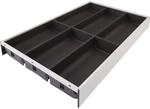 Blum Besteckkasten Ambia-Line 475x300x50 mm Besteckeinsatz Stahl Seidenwei&szlig;