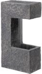 Dobar Design-Gartenbrunnen XL mit Pflanzbeet inkl. Pumpe und LED