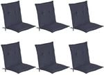 Beautissu Loft NL Niederlehner 100x50x6cm Dunkelblau 6tlg