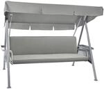 Beautissu Loft HS Hollywoodschaukelauflage 180x50cm Hellgrau