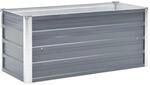 vidaXL Garten-Hochbeet Stahl 100x40x45 cm Grau 659819