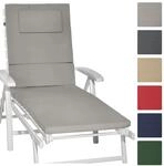 Beautissu Loft RL Rollliegenauflage 200x60x5cm Hellgrau