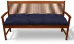 Beautissu Flair BK Bankpolster 150x50x8cm Dunkelblau