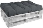 Beautissu ECO Style Palettenkissen Sitz 120x80x15cm Graphitgrau