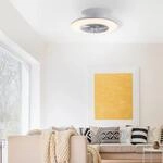 LED-Deckenleuchte mit Ventilator Stralsund &Oslash; 50 cm Wei&szlig;