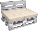Beautissu ECO Elements Palettenkissen Sitz 120x80x15cm Natur