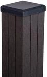 GroJa Fertigzaun Pfosten zum Einbetonieren inkl. Kappe Anthrazit 7 x 7 x 240 cm