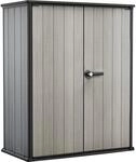 Keter Ger&auml;teschrank High Store+ Kunststoff Grau 139x77x170 cm