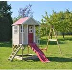 Wendi Toys Kinderspielhaus Alpaka Spielturm inkl. Veranda, Schaukel & Rutsche 24