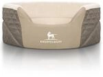 Knuffelwuff Hundebett Lena Orthop&auml;disch Velours und Kunstleder XL 90 x 66cm