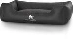 Knuffelwuff Hundebett Milan Kunstleder &Uuml;bergr&ouml;&szlig;e XXXL 155 x 105cm Schwarz