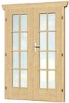 Skan Holz Doppelt&uuml;r BxH 123,4 x 19,3 cm vollverglast f&uuml;r 28 mm H&auml;user