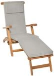 Beautissu Loftlux DC Deckchairauflage 175x45x5cm Hellgrau