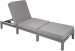 Tectake Rattan Sonnenliege Sofia Widerstandsf&auml;hig Uv Best&auml;ndig 196 x 66 x 27 cm