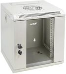 HMF 63306-07 Serverschrank Netzwerkschrank 6HE Wandgeh&auml;use 10 Zoll Rack Lichtgrau