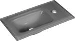 Fackelmann Glas-Waschbecken f&uuml;r G&auml;ste-WC 45 cm Grau