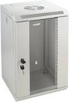 HMF 63309-07 Serverschrank Netzwerkschrank 9HE Wandgeh&auml;use 10 Zoll Rack Lichtgrau