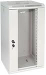 HMF 63312-07 Serverschrank Netzwerkschrank 12HE Wandgeh&auml;use 10 Zoll Rack Lichtgrau