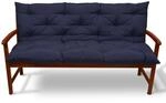 Beautissu Flair BR Bankauflage 120x50cm Dunkelblau