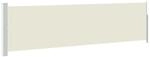 vidaXL Ausziehbare Seitenmarkise 140&times;500 cm Creme 48395