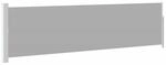 vidaXL Ausziehbare Seitenmarkise 140&times;500 cm Grau 48398