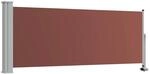 vidaXL Ausziehbare Seitenmarkise 100x300 cm Braun 48340