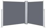 vidaXL Ausziehbare Seitenmarkise Anthrazit 100 x 600 cm 48444