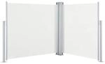 vidaXL Ausziehbare Seitenmarkise Cremewei&szlig; 100 x 600 cm 48443