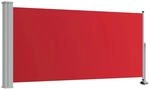 vidaXL Ausziehbare Seitenmarkise 120x300 cm Rot 48345