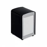 Relaxdays Serviettenspender Stahl Schwarz Rutschfest 15 x 9,5 x 11 cm 0,26 kg