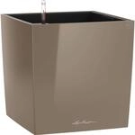 Lechuza&reg; Pflanzgef&auml;&szlig; Cube Premium 50 cm x 50 cm Taupe hochglanz