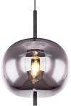 Globo Pendelleuchte Blacky 1-flammig &Oslash; 30 cm Metall Schwarz Rauchfarben