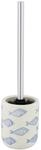 Wenko WC-Garnitur Aquamarin Keramik Beige Handbemalt