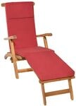 Beautissu Loftlux DC Deckchairauflage 175x45x5cm Dunkelblau