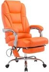 CLP B&uuml;rostuhl Pacific Mit Massagefunktion Kunstleder Orange