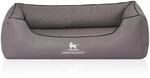 Knuffelwuff Hundebett Madison Orthop&auml;disch Kunstleder M-L 85 x 63 cm Grau