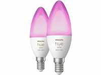 Philips Hue LED-Leuchtmittel E14 White & Color Ambiance Kerze 2x 470 lm 2er Pack