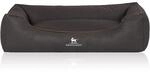 Knuffelwuff Hundebett Scottsdale Kunstleder XXL 120 x 85cm Schwarz