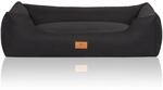 Knuffelwuff Hundebett Lotte Velours XL 105 x 75cm Schwarz
