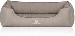 Knuffelwuff Hundebett Tampa Orthop&auml;disch Kunstleder XXL 120 x 85cm Grau