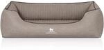 Knuffelwuff Hundebett Columbia Orthop&auml;disch Kunstleder XXL 120 x 85cm Hellgrau