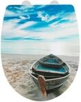 Wenko Premium WC-Sitz Boat High Gloss Thermoplast Mehrfarbig
