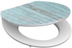 Sch&uuml;tte MDF HG WC-Sitz Blue Wood mit Absenkautomatik