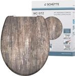 Sch&uuml;tte WC-Sitz Old Wood Duroplast mit Absenkautomatik & Schnellverschluss