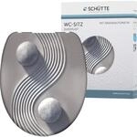Sch&uuml;tte WC-Sitz Duroplast Yin und Yang Chrom