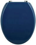MSV WC-Sitz Cleo MDF 45 cm x 37 cm x 5,6 cm Dunkelblau