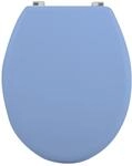 MSV WC-Sitz Cleo MDF 45 cm x 37 cm x 5,6 cm Hellblau