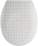 MSV WC-Sitz Mosaik Duroplast Soft-Close 45,5 cm x 37 cm x 5 cm Beige