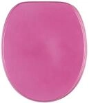 Sanilo WC Sitz Glitzer Pink, Hochwertiger und Stabiler Toilettendeckel aus Holz